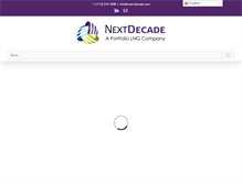 Tablet Screenshot of next-decade.com